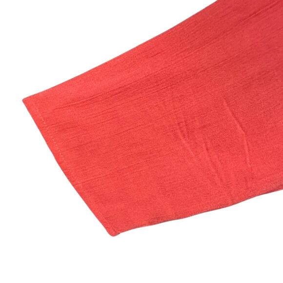 Soft Surroundings Paulina Gauze Pullover Tunic Top Coral Embellished Size Large - Picture 6 of 10